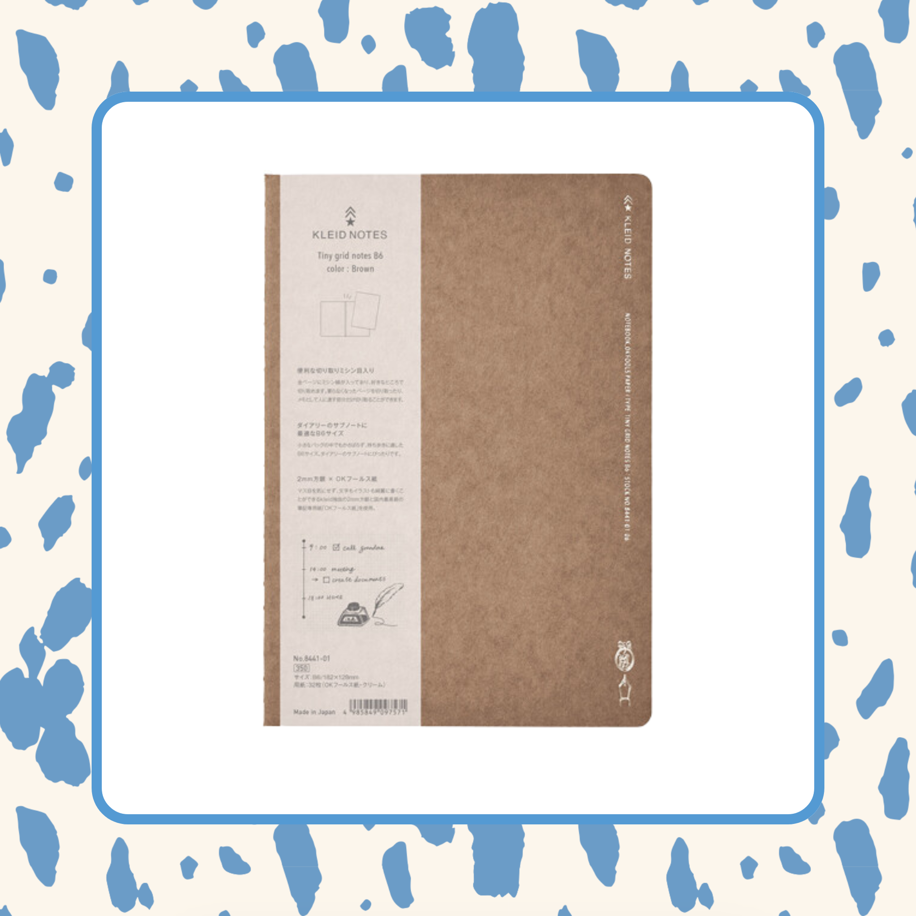 Kleid Notebook B6 Size Tiny Grid Notebook