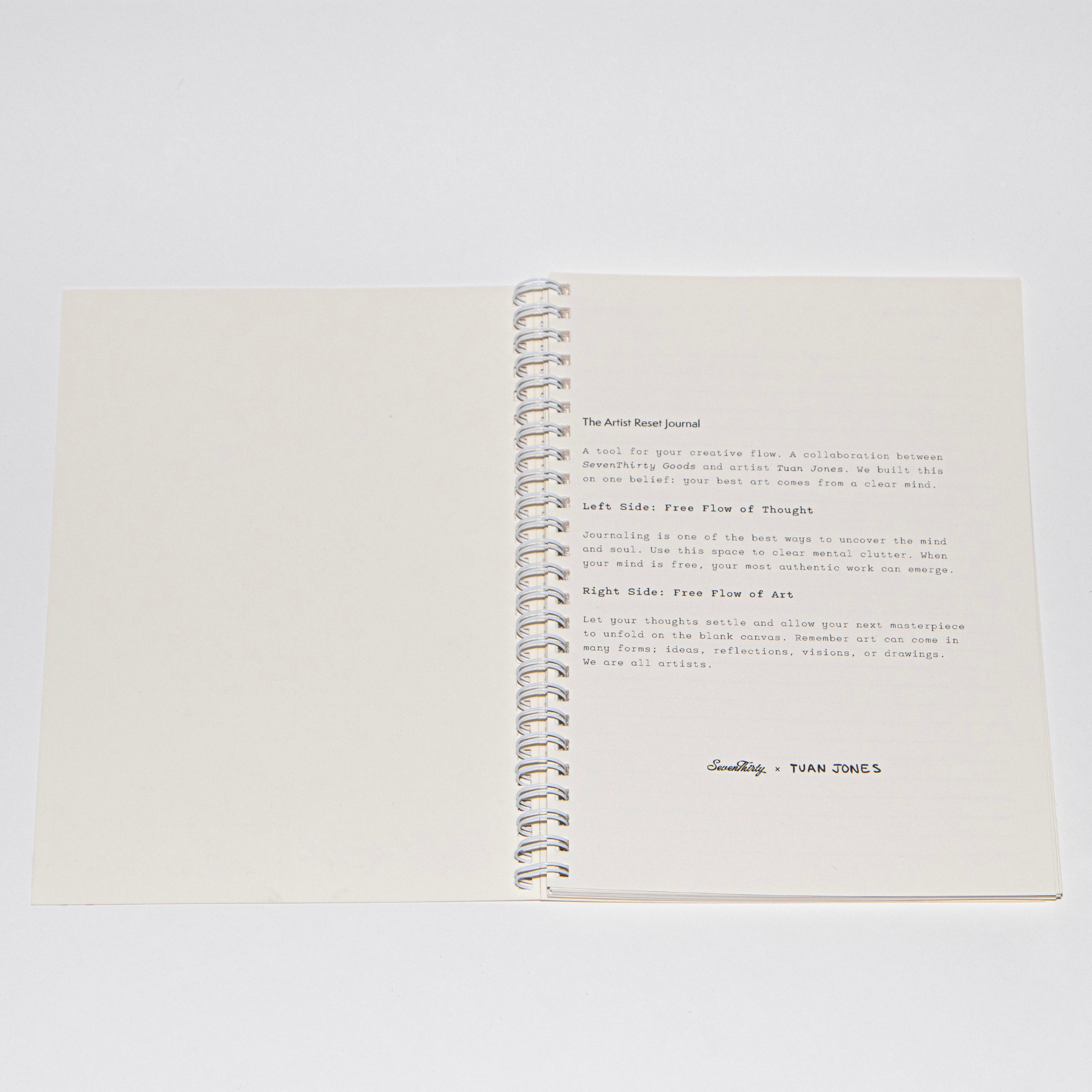 Artist Reset Journal X Tuan Jones
